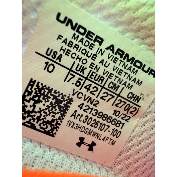 Under Armour Flow Dynamic Shoe 3026107-100 Women's Size 10 New - Picture 3 of 12
